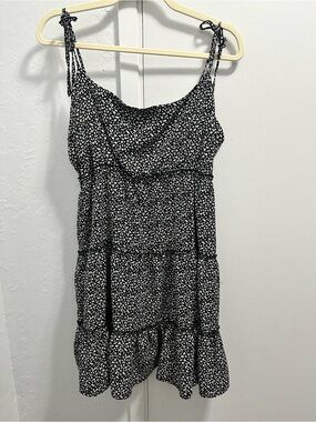 HYFVE Black Smocked Bodice Floral Top